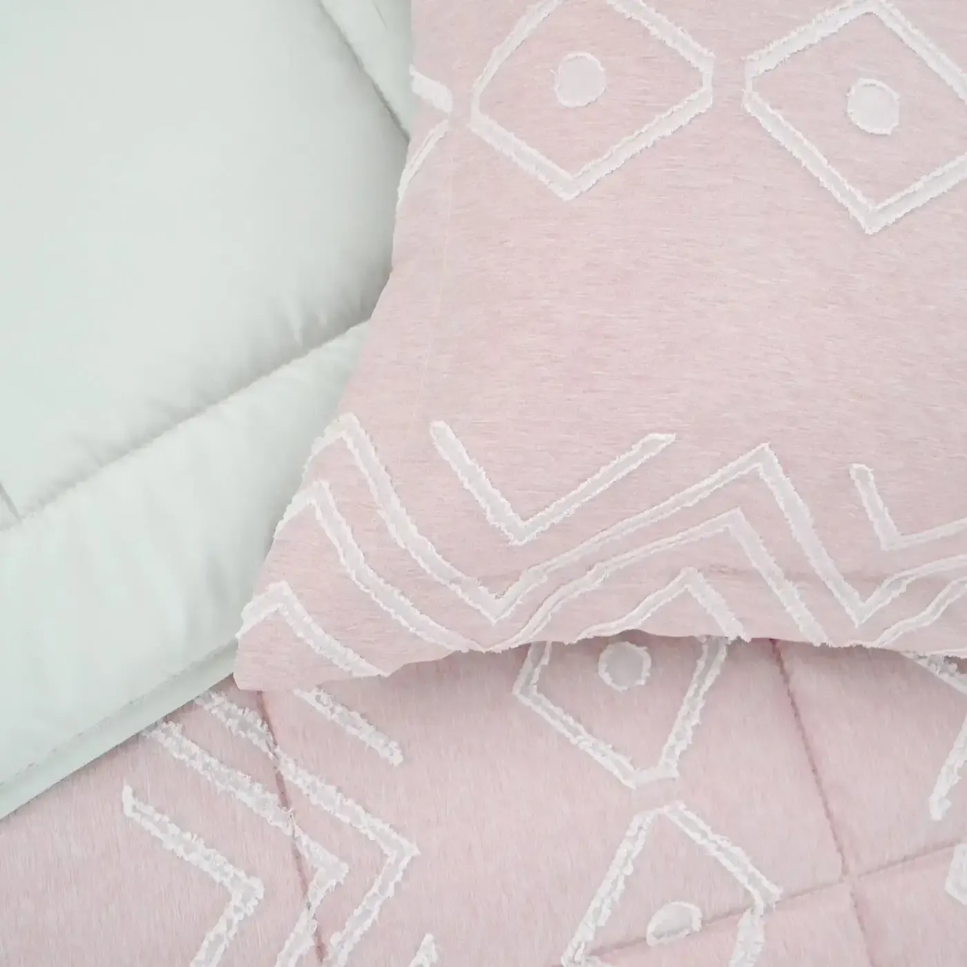 Comforter Queen K-LINE Doble Faz Jacquard Terracota