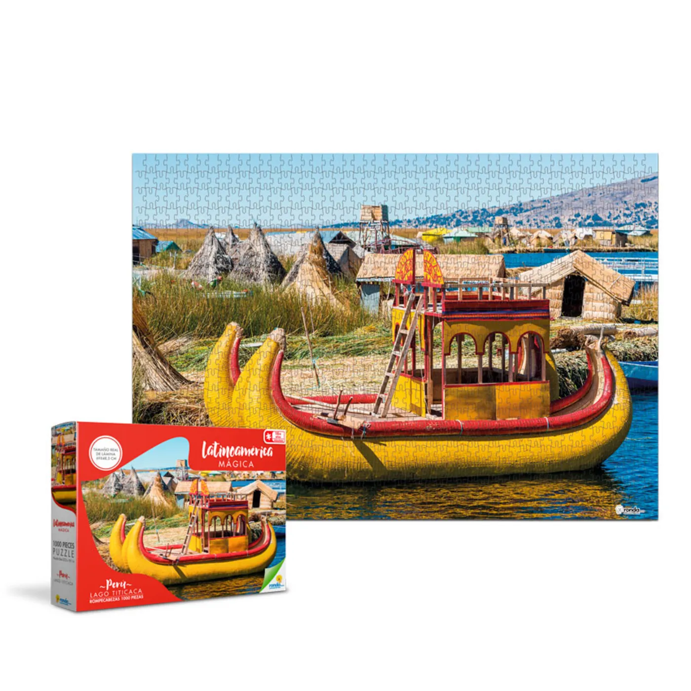 Rompecabezas RONDA x 1000 Piezas Latinoamericana Mágica Lago Titicaca RONDA