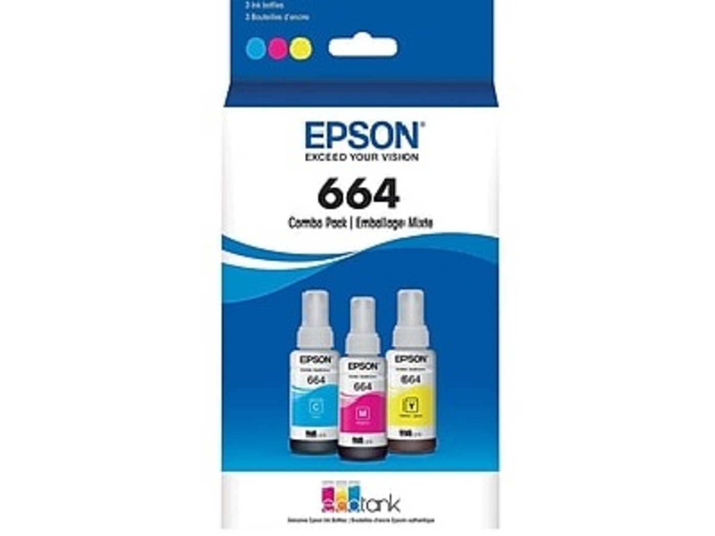 Kit 3 EPSON botellas 664 color