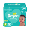 Pañal PAMPERS Baby Dry Etapa 3 x 104 Unidades - 