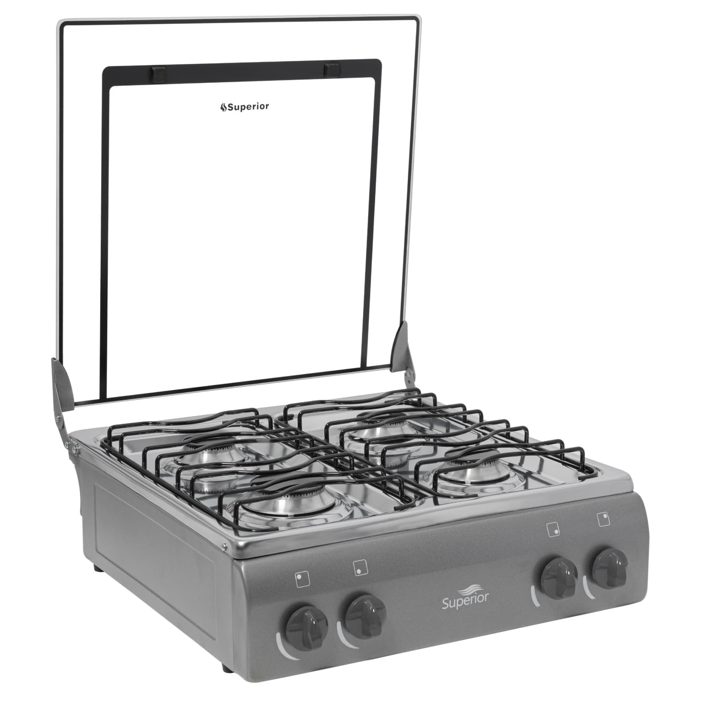 Estufa de Mesa SUPERIOR 4 Puestos Gas Propano 7054 Gris Estufa de Mesa SUPERIOR 4 Puestos Gas Propano 7054 Gris
