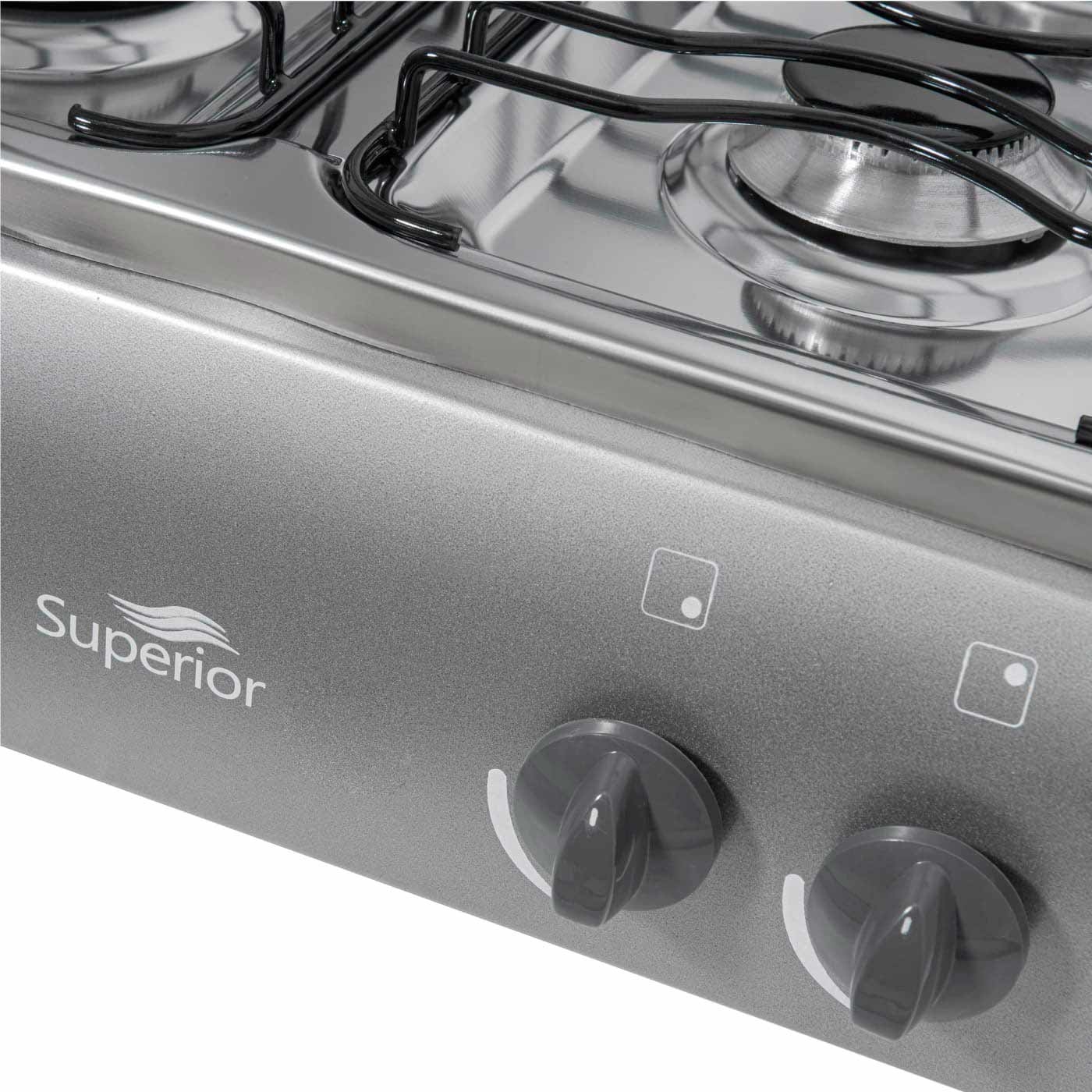 Estufa de Mesa SUPERIOR 4 Puestos Gas Propano 7054 Gris Estufa de Mesa SUPERIOR 4 Puestos Gas Propano 7054 Gris