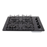 Estufa de empotrar HACEB 60cms 4 Puestos Gas Natural CG60-43ESM Negro - " Estufa de empotrar HACEB 60cms 4 Puestos Gas Natural CG60-43ESM Negro -