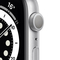 Apple Watch Series 6 de 44 mm Caja de Aluminio en Plata, Correa Deportiva Blanca