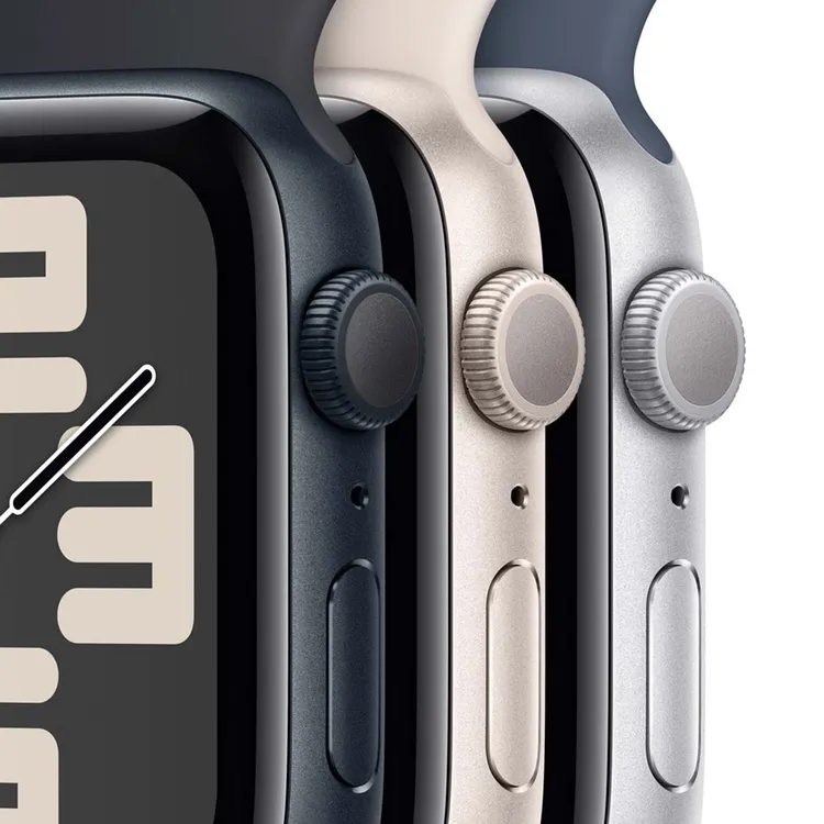 Apple Watch SE GPS de 44 mm Caja de Aluminio en Azul Medianoche, Correa Deportiva Azul Medianoche Talla S|M