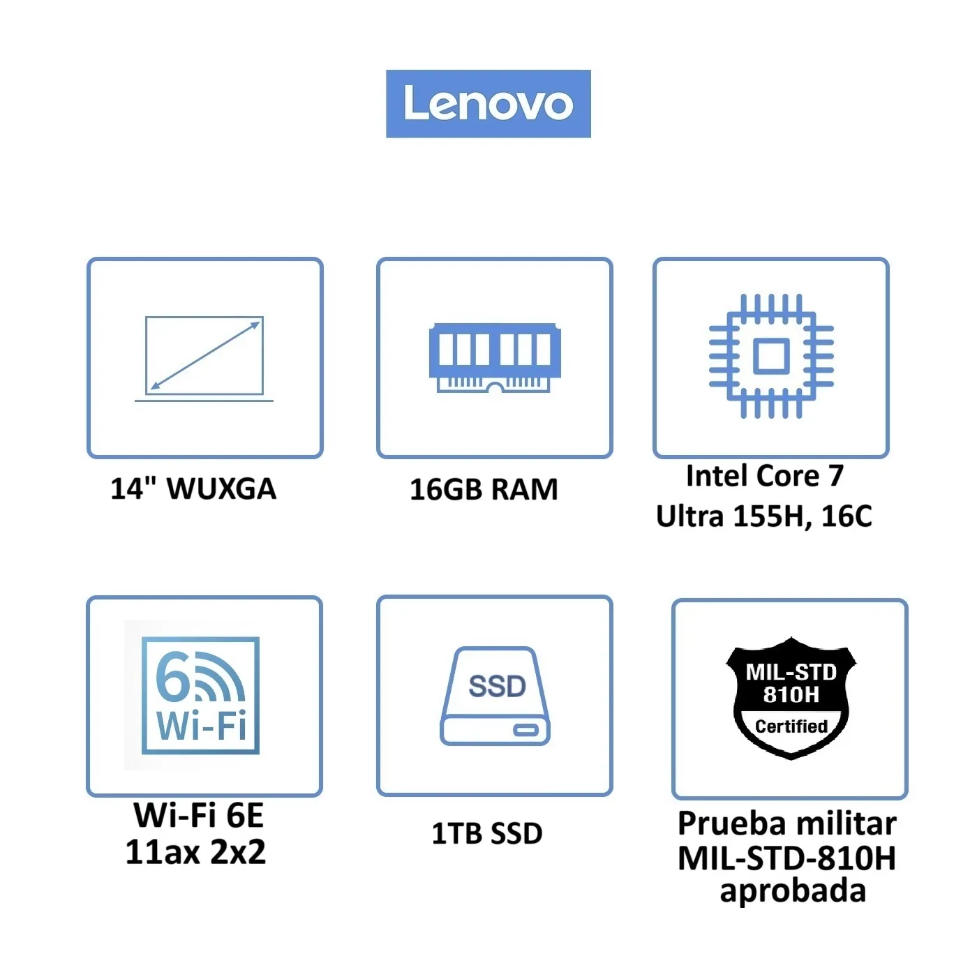 Computador Portátil LENOVO IdeaPad Slim 5 14" Pulgadas 14IMH9 - Intel Core Ultra 7 - RAM 16GB - Disco SSD 1TB - Azul
