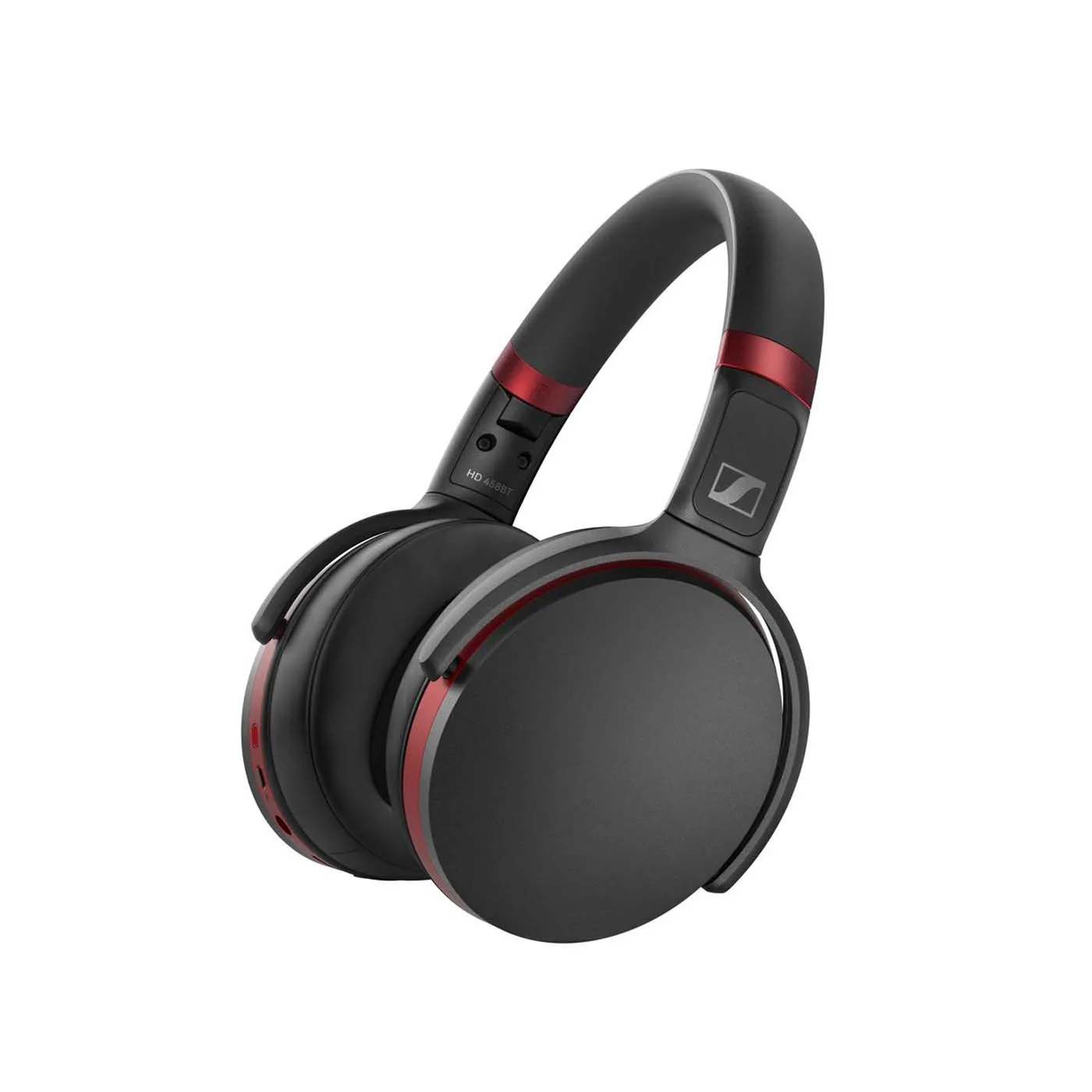 Audífonos de Diadema SENNHEISER Inalámbricos Bluetooth HD 458BT Cancelación de Ruido Negro/Rojo