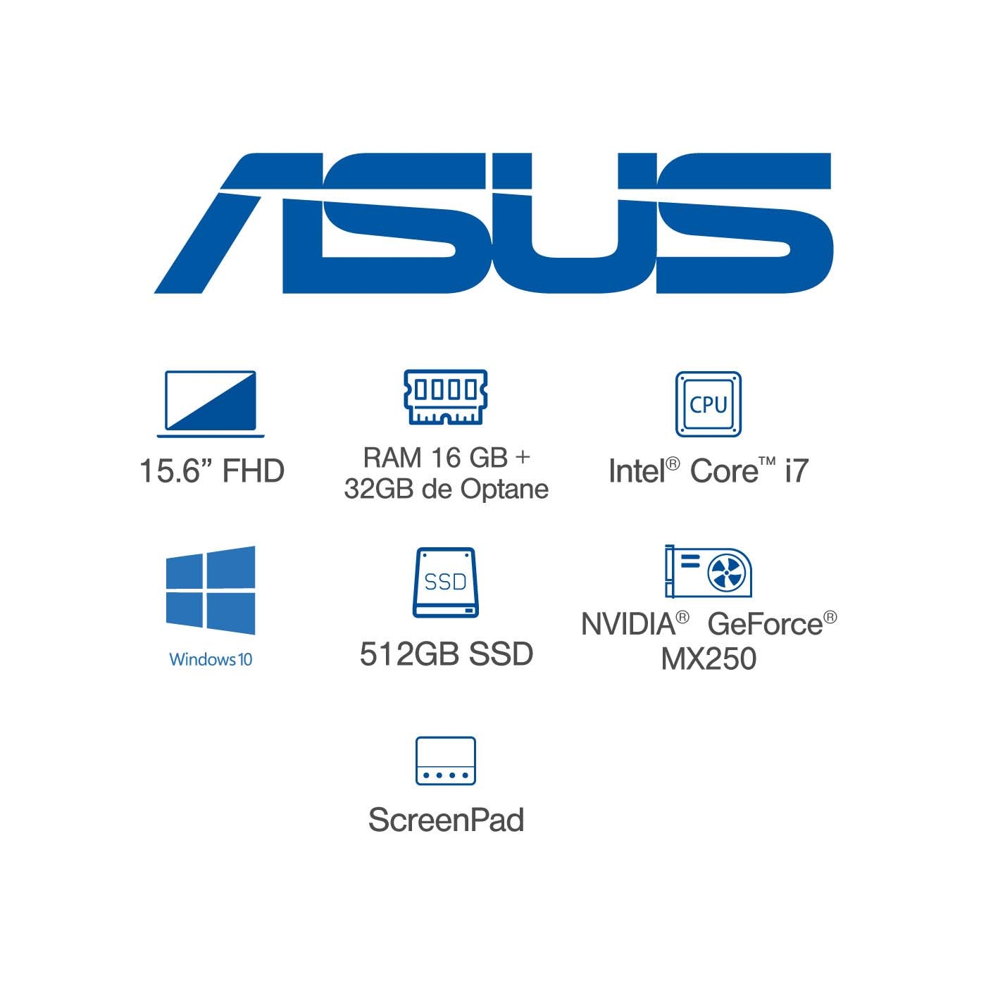 Computador Portátil ASUS VivoBook S 15,6" Pulgadas S532FL-BN185T Intel Core i7 RAM 16GB + 32GB Intel Optane Disco Estado Sólido 512 GB - Plateado