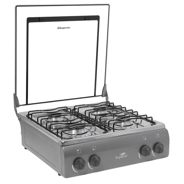 Estufa de Mesa SUPERIOR 4 Puestos Gas Propano 7054 Gris Estufa de Mesa SUPERIOR 4 Puestos Gas Propano 7054 Gris