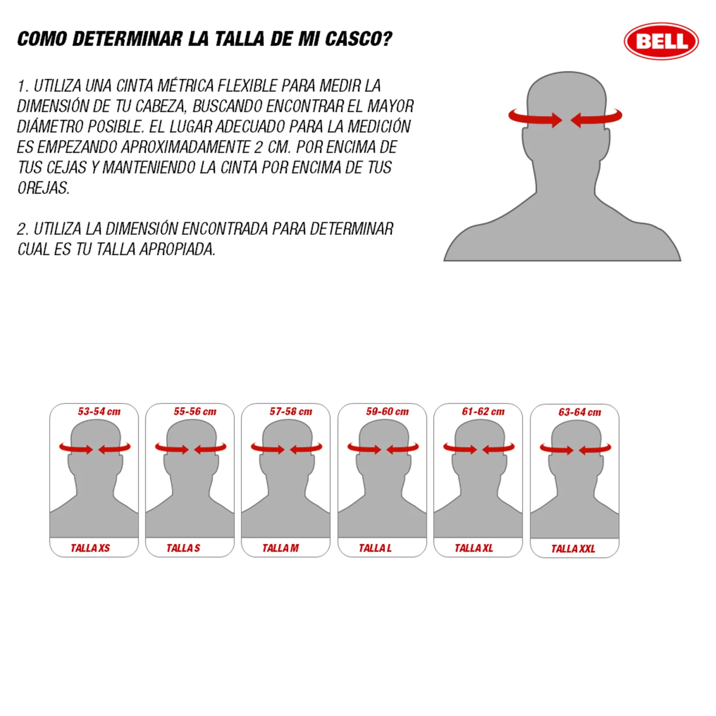 Casco Moto BELL Talla M QUALIFIER STEALTH Rojo