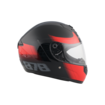 Casco Moto KONTROL Talla XL 878 Race Negro Rojo - 