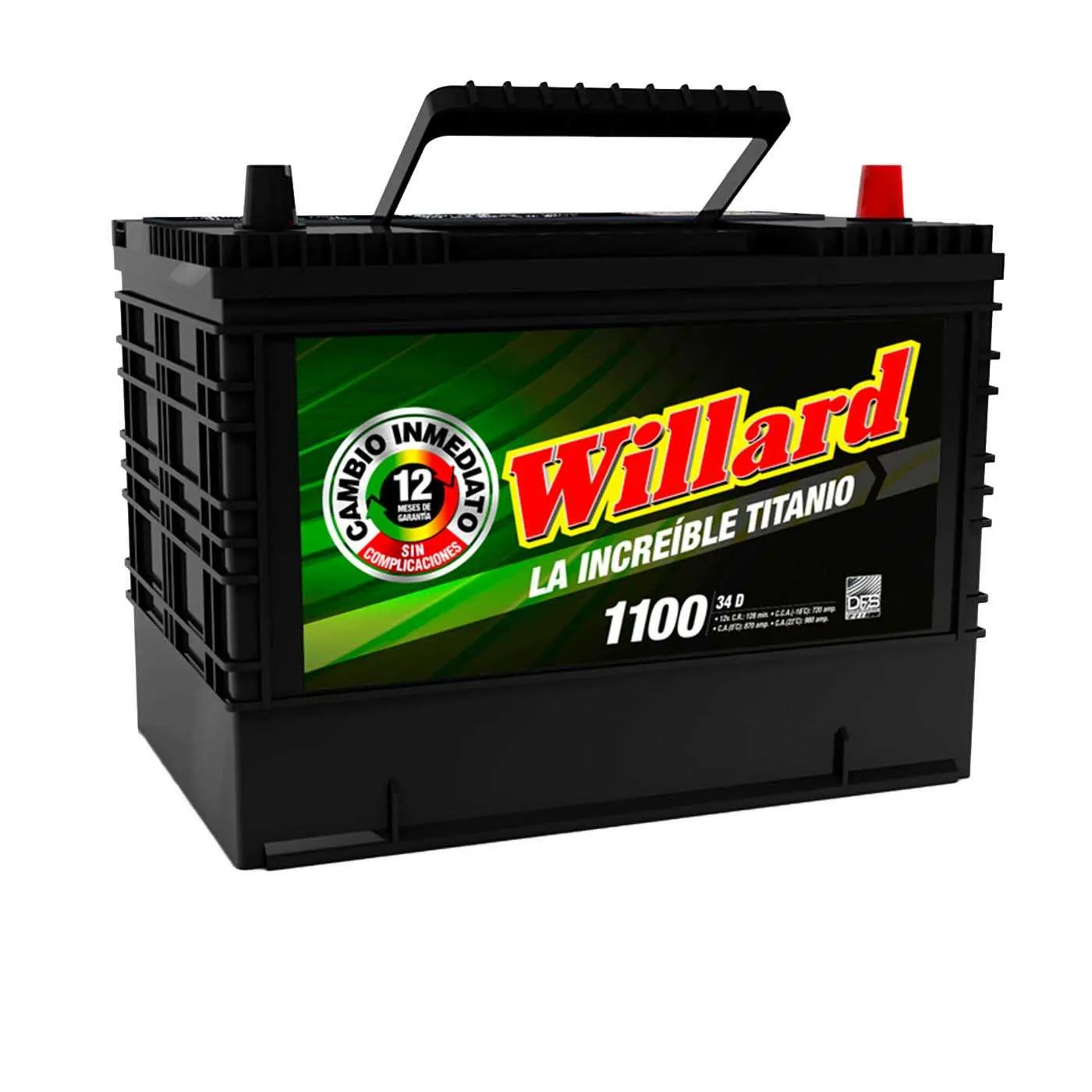 Batería Carro WILLARD 34D-1100