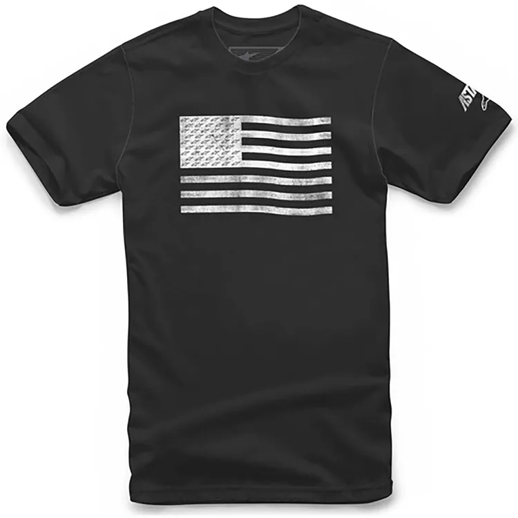 Camiseta Moto ALPINESTARS FLAG Negro Talla S
