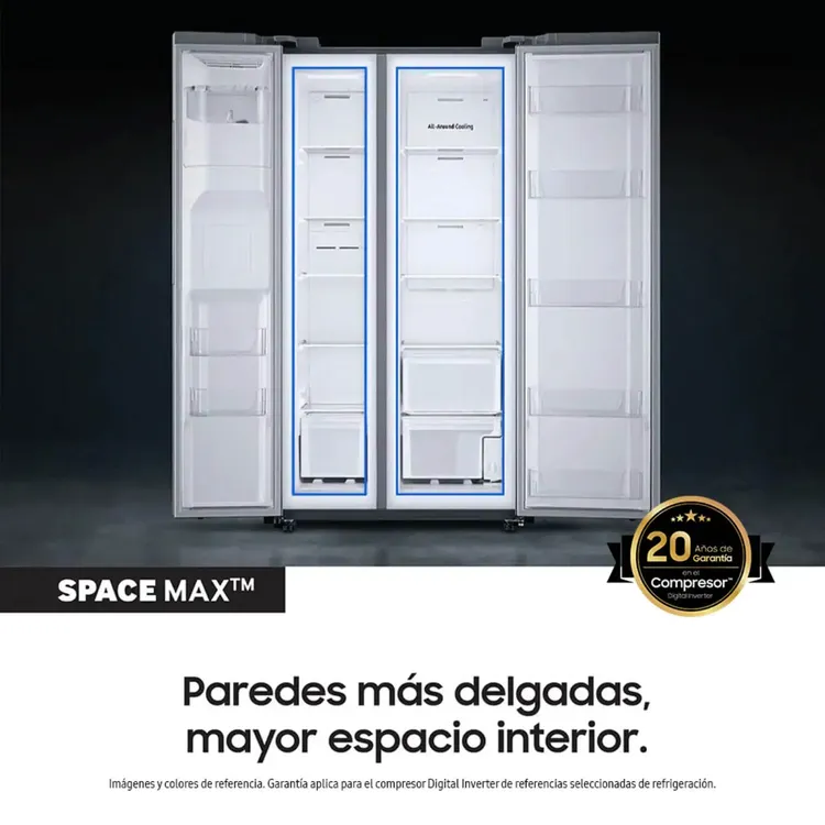 Nevecón SAMSUNG Side by Side 778 Litros RS27T5200S9/CO Gris