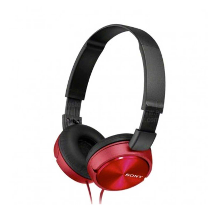 Audífonos de Diadema SONY Alámbricos Over Ear Manos Libres MDR-ZX310 Rojo