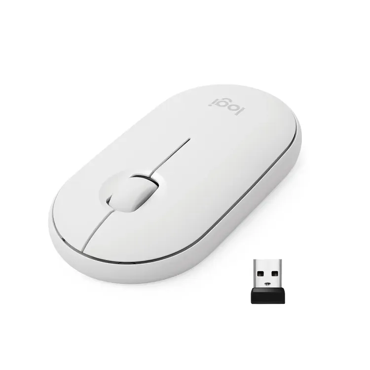 Mouse LOGITECH Inalámbrico Bluetooth Óptico M350 Blanco