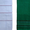 Set x 2 Toallas de Manos FATELARES Guirnalda 40 x70 cms/400 grms Blanca con Decorado y Verde con Decorado - " Set x 2 Toallas de Manos FATELARES Guirnalda 40 x70 cms/400 grms Blanca con Decorado y Verde con Decorado -
