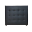 Cabecero TUKASA 200 x 120 cm Ecocuero Negro - " Cabecero TUKASA 200 x 120 cm Ecocuero Negro -
