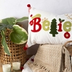 Cojín Decorativo JOY Believe Navidad 35 x 55 cm Blanco - " Cojín Decorativo JOY Believe Navidad 35 x 55 cm Blanco -