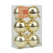 Bolas de Navidad JOY Dorado Brillante Set x 6 - 6 cm - " Bolas de Navidad JOY Dorado Brillante Set x 6 - 6 cm -