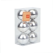 Bolas de Navidad JOY Plateado Brillante Set x 6 - 6 cm - " Bolas de Navidad JOY Plateado Brillante Set x 6 - 6 cm -
