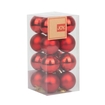 Bolas de Navidad JOY Rojo Brillante/Mate Set x 16 - 4 cm - " Bolas de Navidad JOY Rojo Brillante/Mate Set x 16 - 4 cm -