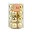 Bolas de Navidad JOY Dorado Brillante/Mate Set x 16 - 4 cm - " Bolas de Navidad JOY Dorado Brillante/Mate Set x 16 - 4 cm -