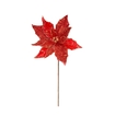 Adorno Navideño Rama Flor JOY Poinsettia Roja Dorado 53 cm - " Adorno Navideño Rama Flor JOY Poinsettia Roja Dorado 53 cm -