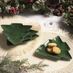 Plato en Forma Árbol de Navidad FREE HOME Verde 18 cm - " Plato en Forma Árbol de Navidad FREE HOME Verde 18 cm -