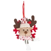 Adorno Navideño JOY Colgante Reno con Gorro y Bufanda 11 cm - " Adorno Navideño JOY Colgante Reno con Gorro y Bufanda 11 cm -