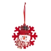 Adorno Navideño JOY Colgante Hombre de Nieve con Gorro y Bufanda Tejida Copo Nieve Roja 11 cm - " Adorno Navideño JOY Colgante Hombre de Nieve con Gorro y Bufanda Tejida Copo Nieve Roja 11 cm -