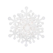Adorno Navideño Colgante JOY Copo de Nieve Blanco 10 cm - " Adorno Navideño Colgante JOY Copo de Nieve Blanco 10 cm -