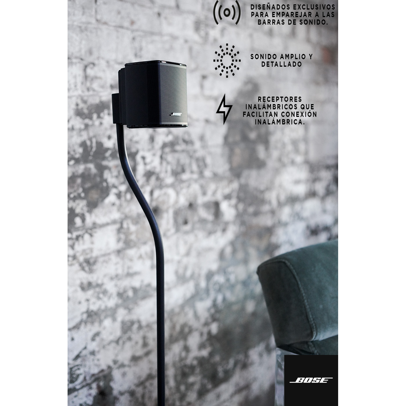 Parlantes BOSE SURROUND SPEAKER Negro Parlantes BOSE SURROUND SPEAKER Negro
