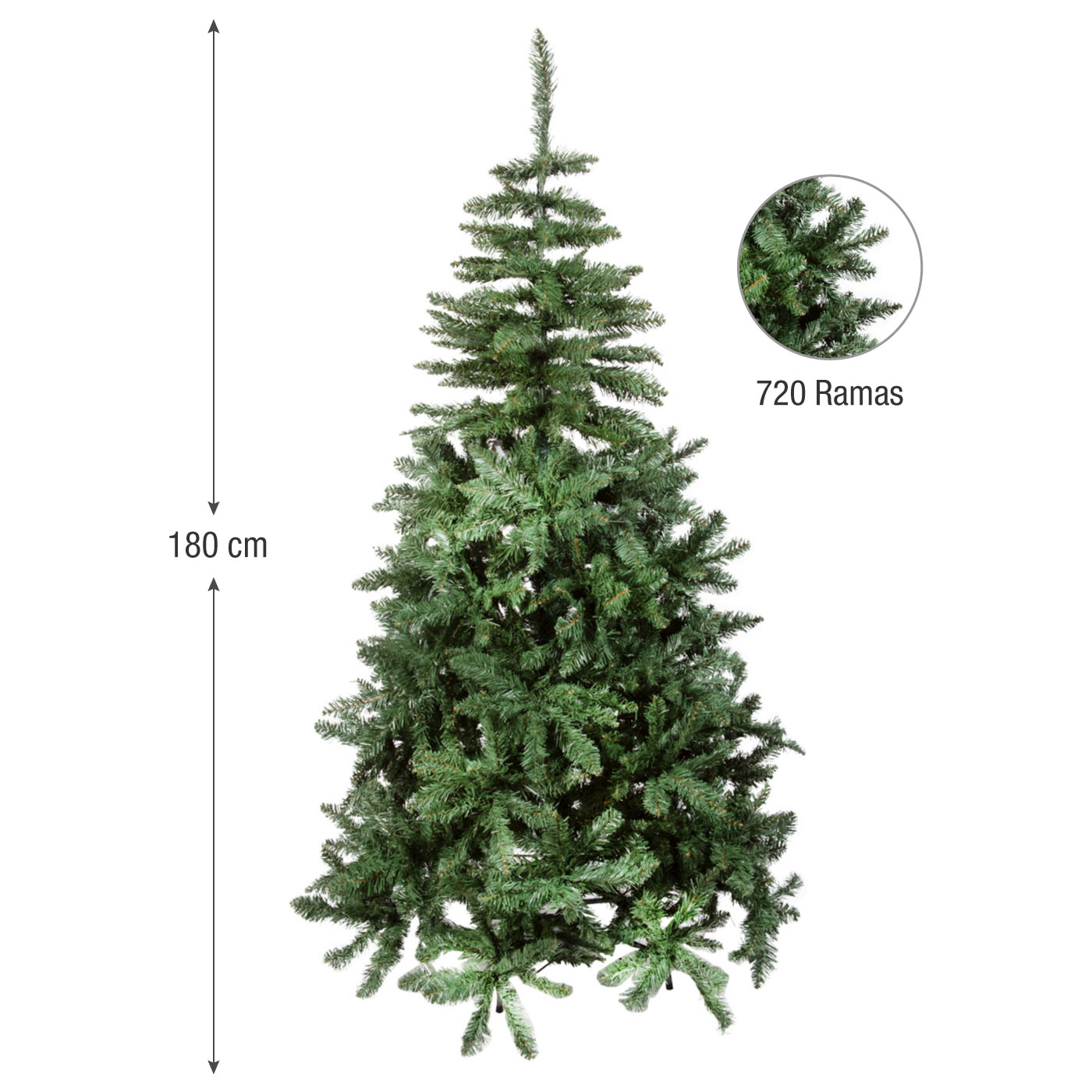Árbol de Navidad JOY 180 cm - 720 Ramas Árbol de Navidad JOY 180 cm - 720 Ramas