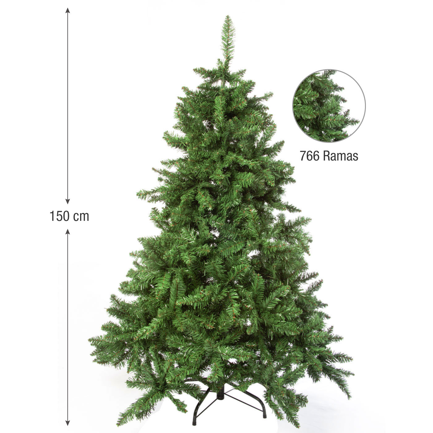 Árbol de Navidad JOY 150 cm - 766 Ramas Árbol de Navidad JOY 150 cm - 766 Ramas