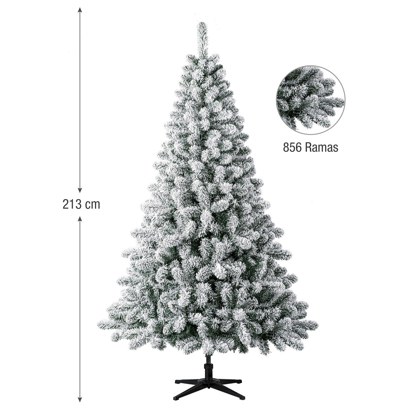 Árbol de Navidad JOY Nevado 213 cm - 856 Ramas Árbol de Navidad JOY Nevado 213 cm - 856 Ramas