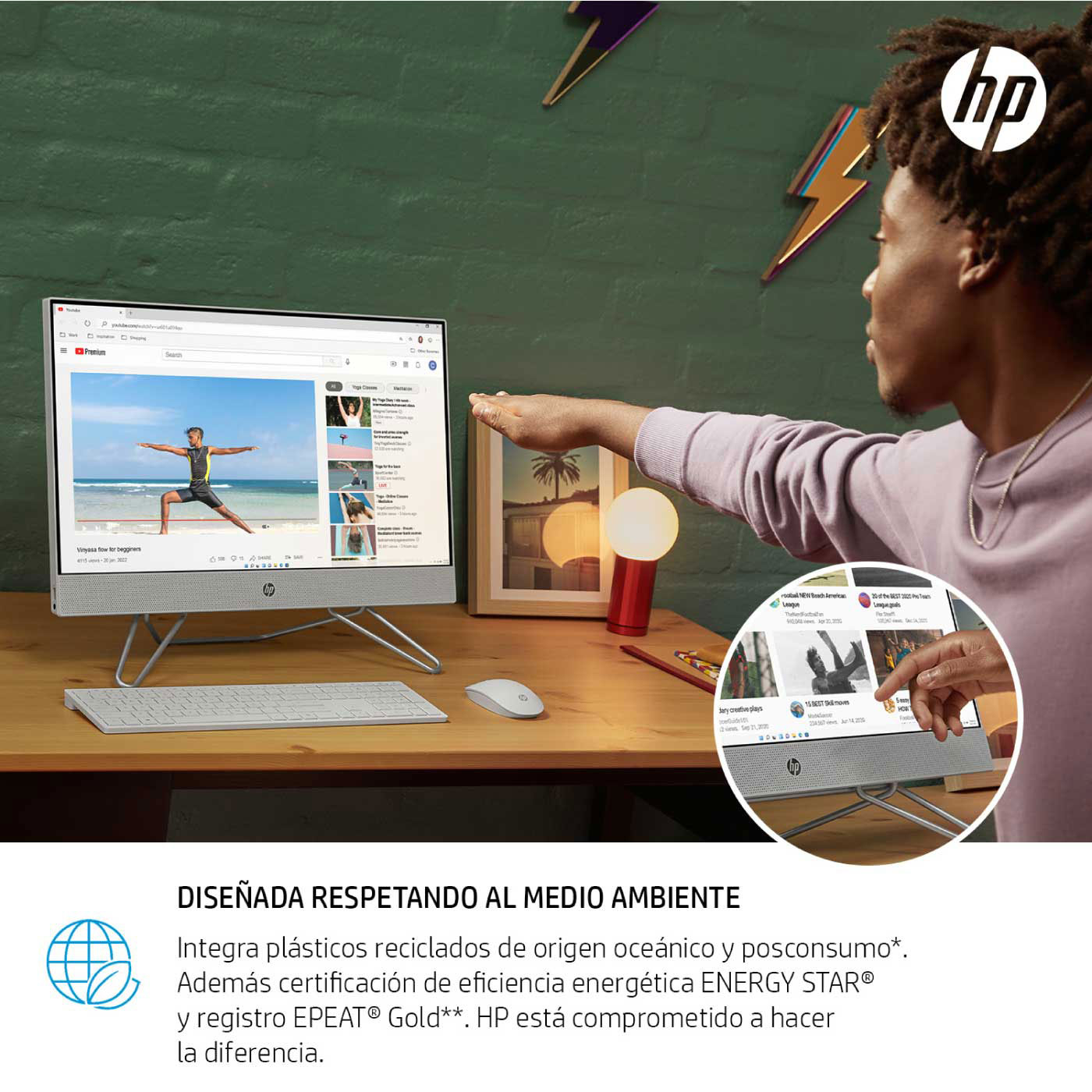 Computador All in One HP 23.8" Pulgadas cb0003la - AMD Ryzen 3 - RAM 8GB - Disco SSD 256 GB - Blanco Computador All in One HP 23.8" Pulgadas cb0003la - AMD Ryzen 3 - RAM 8GB - Disco SSD 256 GB - Blanco