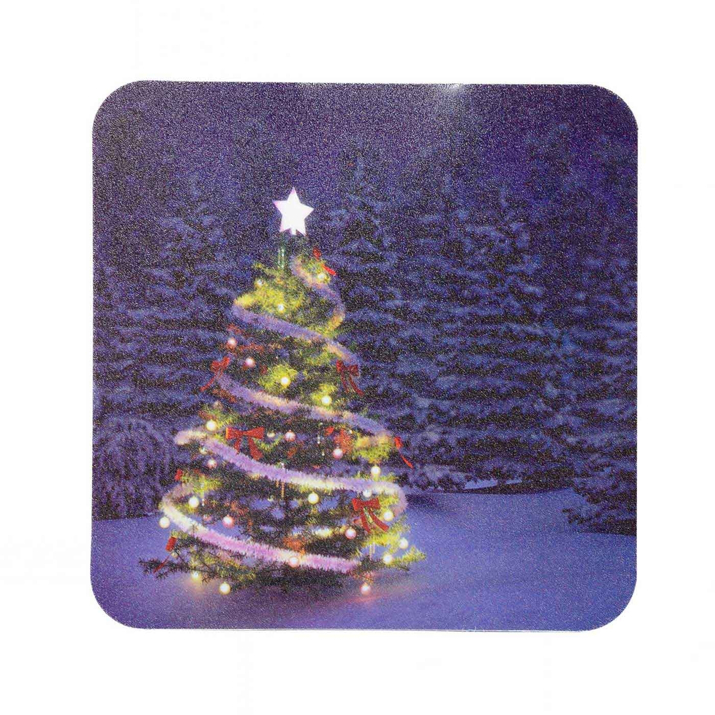 Set x 4 Individuales + 4 Portavasos JOY Árbol de Navidad Set x 4 Individuales + 4 Portavasos JOY Árbol de Navidad