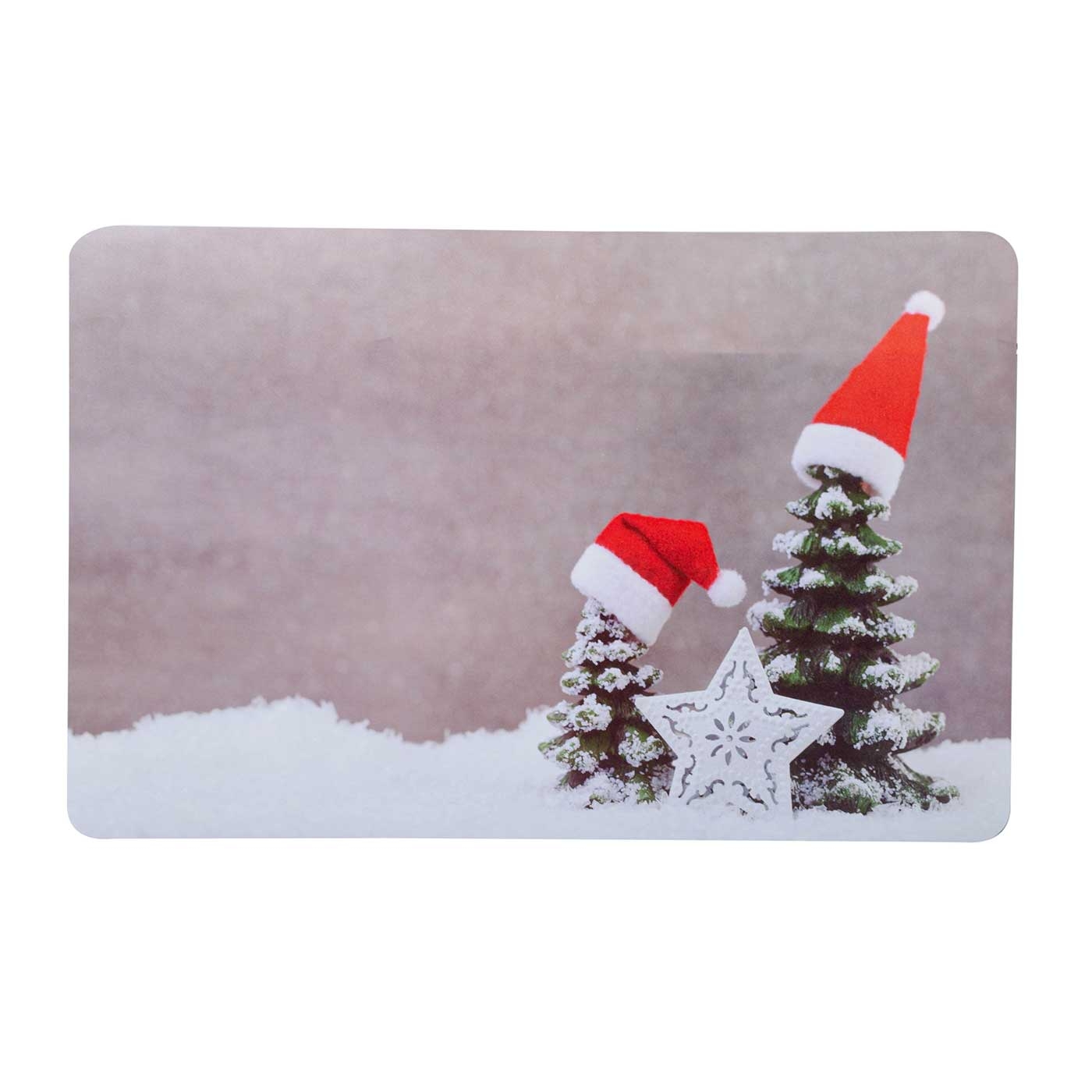 Set x 4 Individuales + 4 Portavasos JOY Árbol Navidad Nieve Set x 4 Individuales + 4 Portavasos JOY Árbol Navidad Nieve