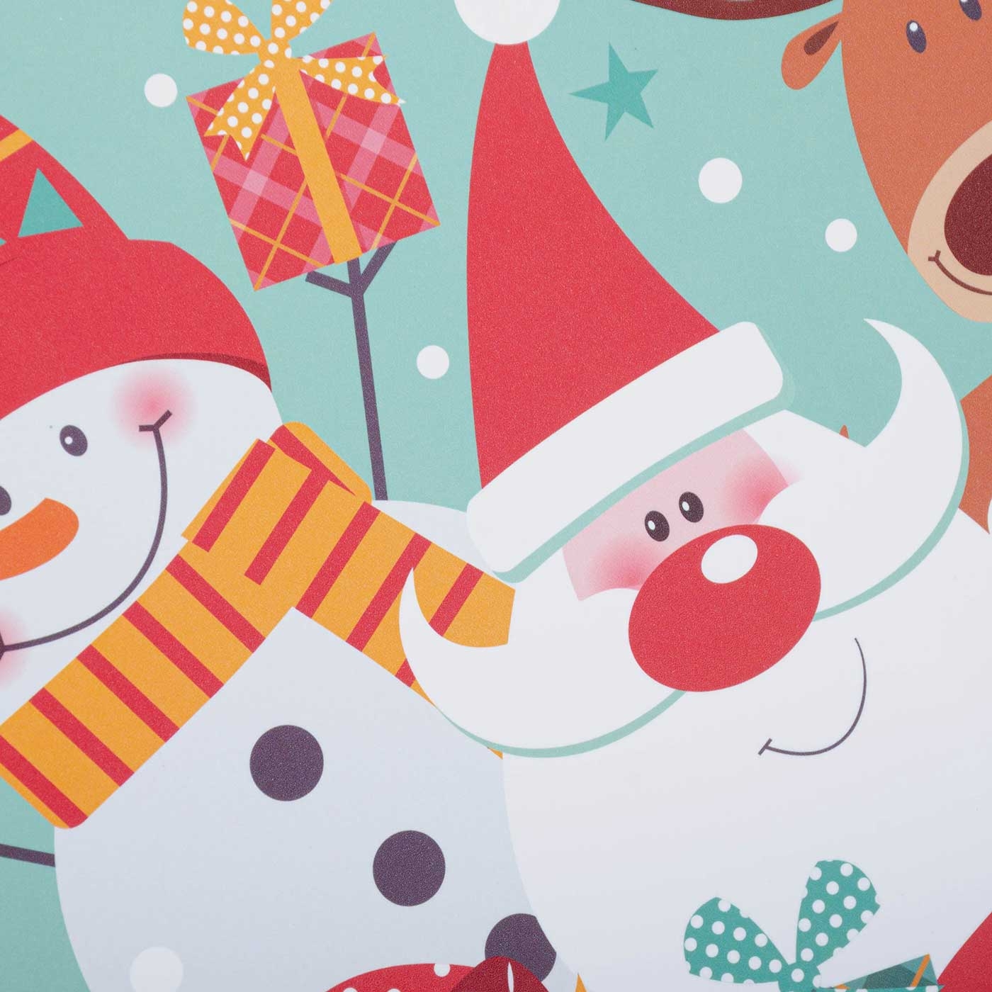 Set x 4 Individuales + 4 Portavasos JOY Muñeco de Nieve Navidad Set x 4 Individuales + 4 Portavasos JOY Muñeco de Nieve Navidad