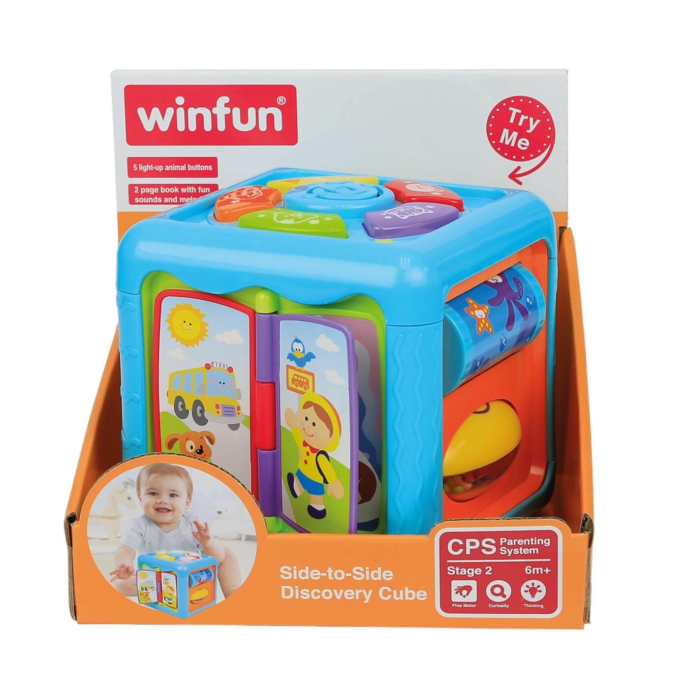 Cubo Didáctico Bebés con Música y Luz WINFUN Cubo Didáctico Bebés con Música y Luz WINFUN