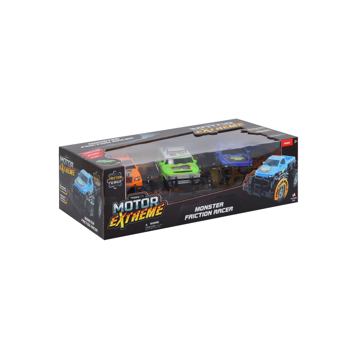 Set de 3 carros MOTOR EXTREME MOSTER RANGER Set de 3 carros MOTOR EXTREME MOSTER RANGER