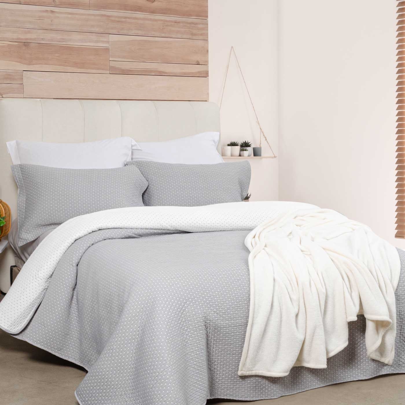 Cubrelecho/Cubrecama Doble JOY Doble Faz Jacquard Navidad Cubrelecho/Cubrecama Doble JOY Doble Faz Jacquard Navidad