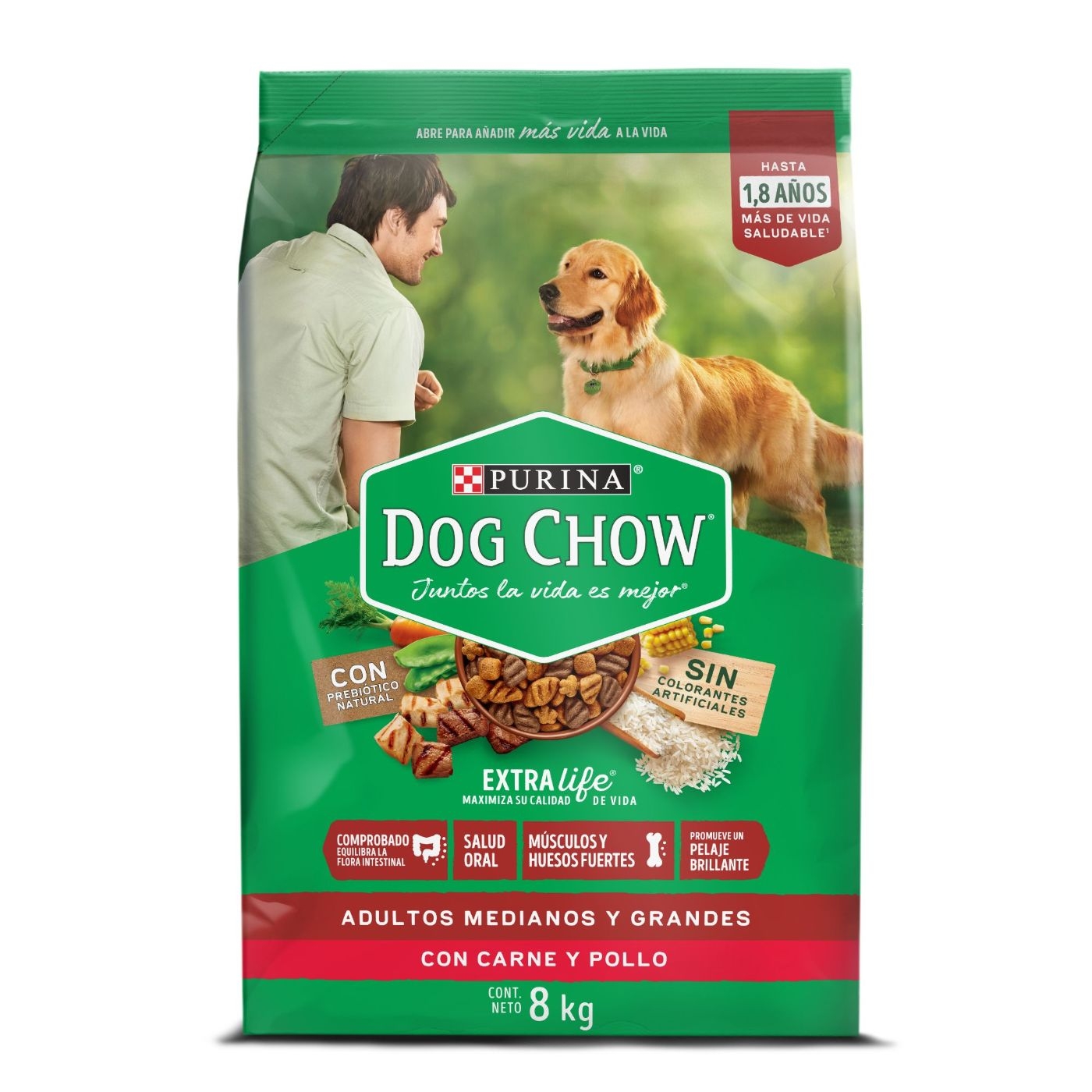 Alimento PURINA Dog Chow Adulto 8 Kg Alimento PURINA Dog Chow Adulto 8 Kg