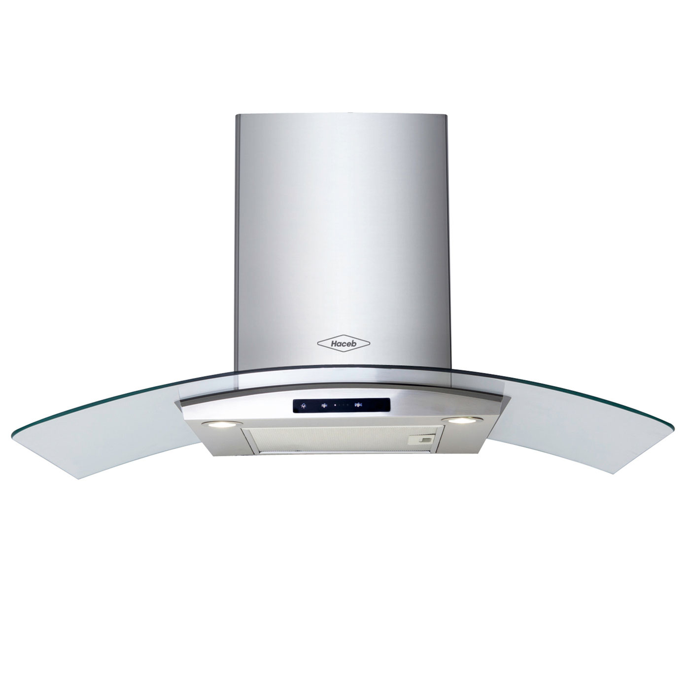 Campana Extractora HACEB 90cms Tipo Peninsula/Pared ALA Plateado Campana Extractora HACEB 90cms Tipo Peninsula/Pared ALA Plateado