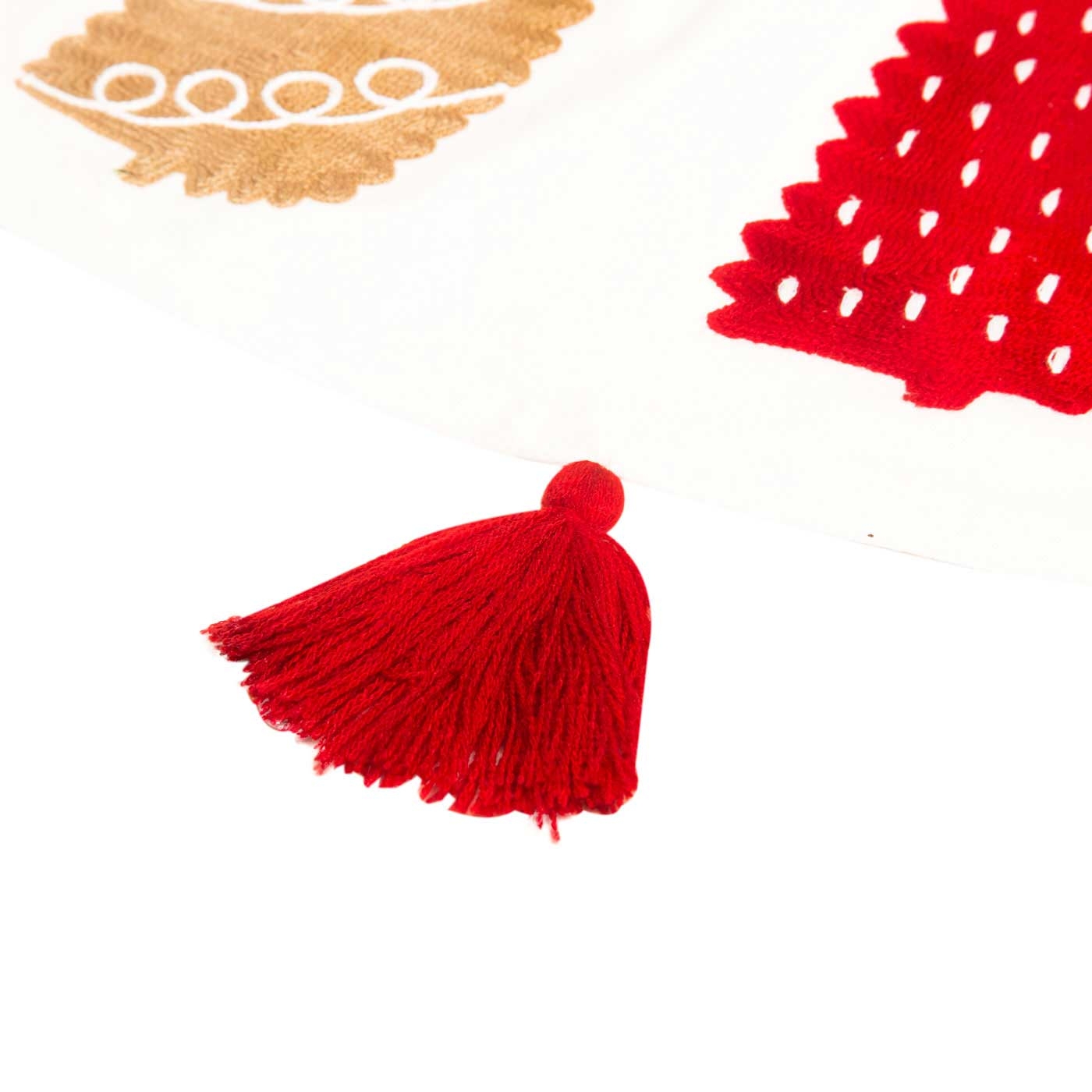 Pie de Árbol JOY Polka Navidad 110 cm Blanco Pie de Árbol JOY Polka Navidad 110 cm Blanco