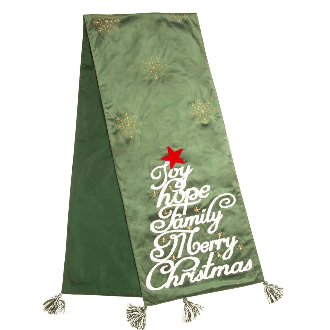 Camino de Mesa JOY Estrellas Navidad 35 x 180 cm Verde Camino de Mesa JOY Estrellas Navidad 35 x 180 cm Verde