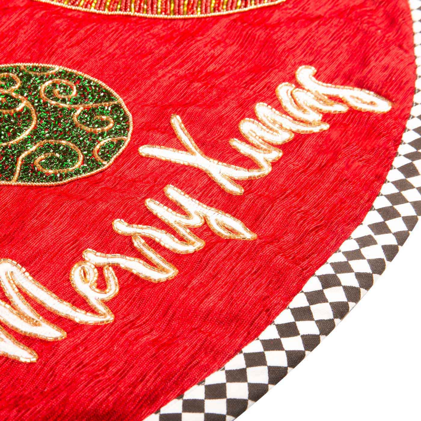 Pie de Árbol JOY Merry Xmas 110 cm Rojo Pie de Árbol JOY Merry Xmas 110 cm Rojo