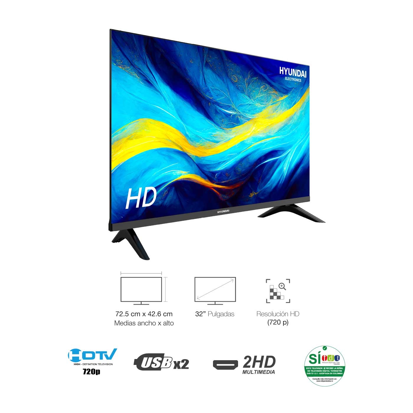 TV HYUNDAI 32"HYLED3253D HD TV HYUNDAI 32"HYLED3253D HD