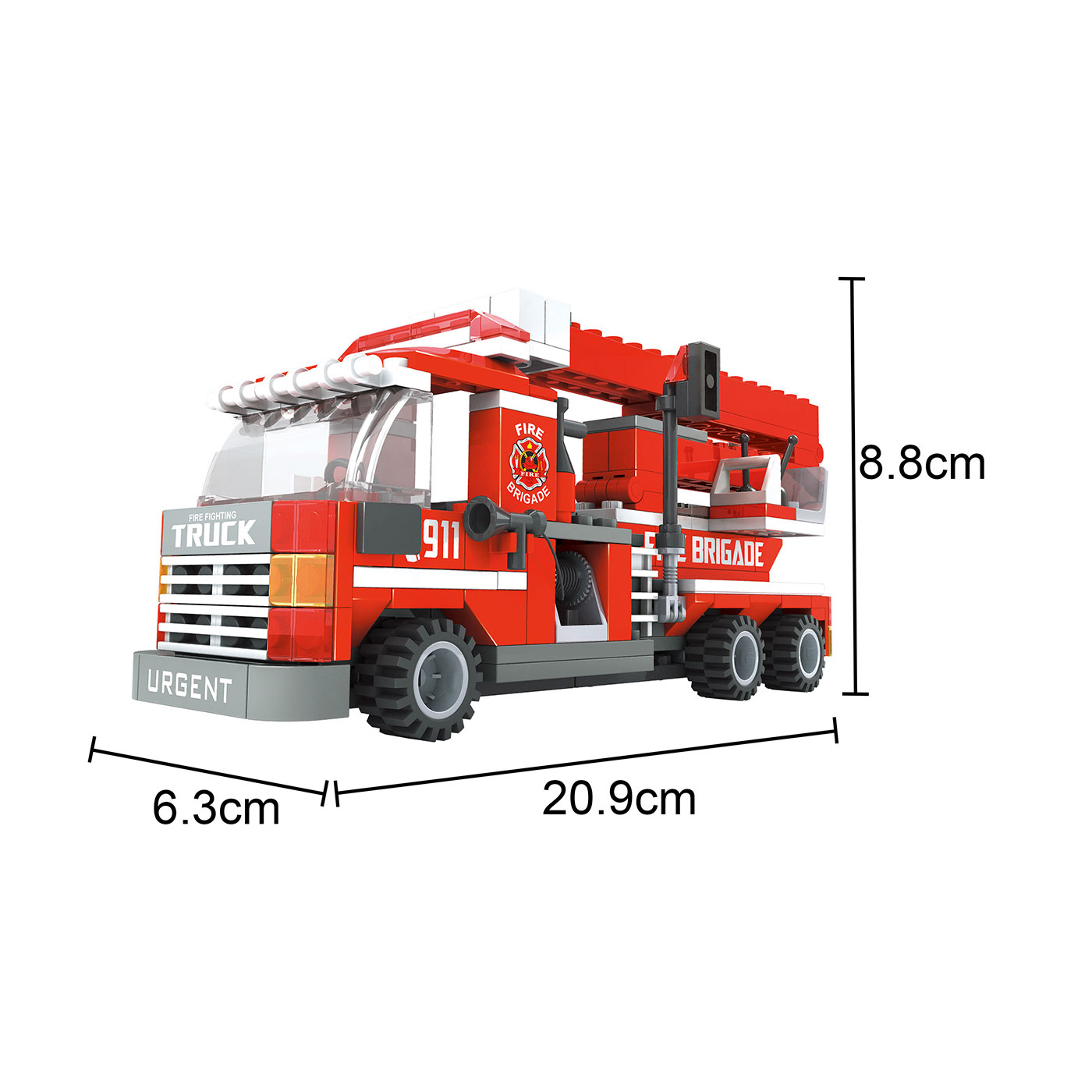Set de Bloques para Armar Brigada de Bomberos 697 Piezas OX BLOCKS Set de Bloques para Armar Brigada de Bomberos 697 Piezas OX BLOCKS